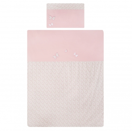 BELLA COT DUVET SET PINK
