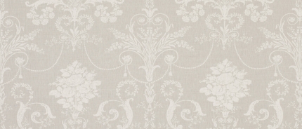 Josette Dove Grey Floral Linen Mix Fabric