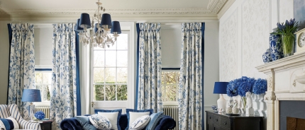 Wilmslow Porcelain Leaf 5 Arm Chandelier