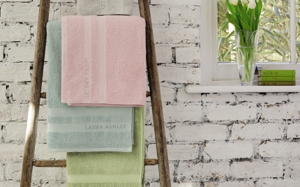 Laura Ashley Branded Duck Egg Towels