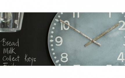 Loft Grey Wall Clock