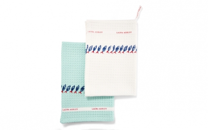 Set of 2 Cooks Kitchen Waffle Tea Towels