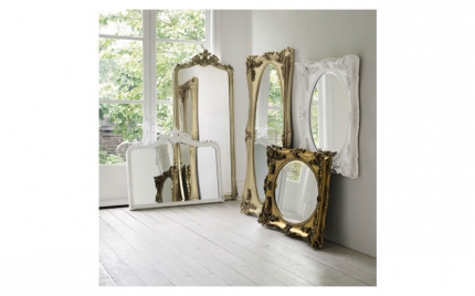 Patricia Champagne Floor Mirror