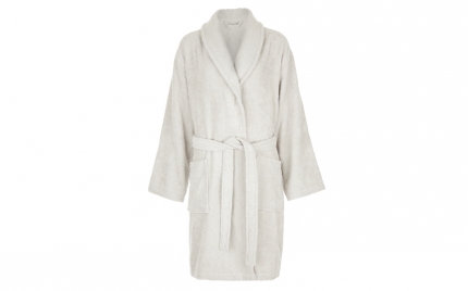 Dove Grey Cotton Towel Bath Robe