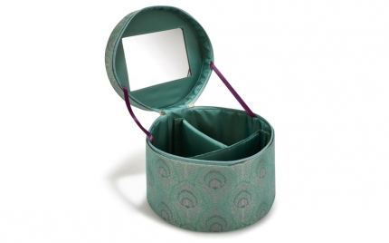 Peacock Feather Vanity Case