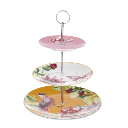 Floral Heritage 3 Tier Cake Stand