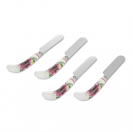 Floral Heritage Set of 4 Butter Knives