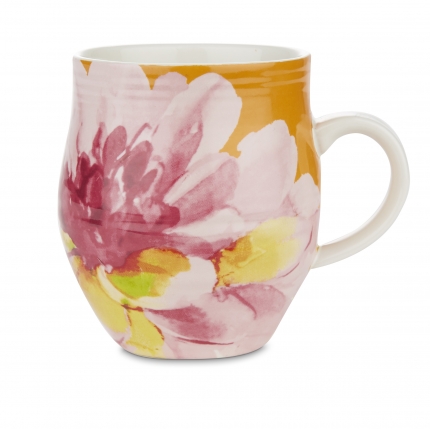 Floral Heritage Ribbed Mug