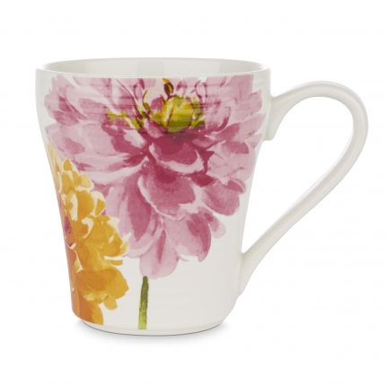 Floral Heritage Large Ribbed Mug