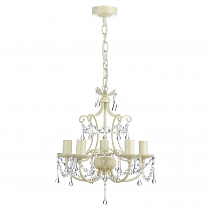 Chella Cream 5 Light Chandelier