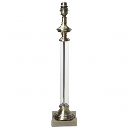 Winston Brass and Glass Lamp Base