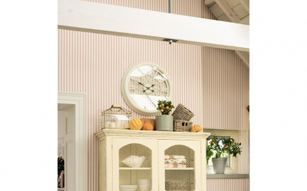 Cream Cut Out Wall Clock