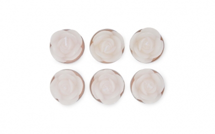 Rose Tea Lights Blush Pink Set of 6