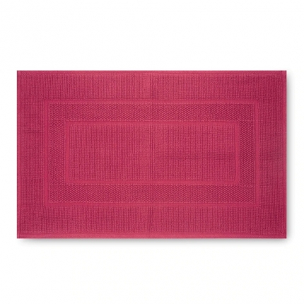 COTTON BATH MAT CRANBERRY