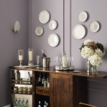 Josette Dove Grey Dinner Plate