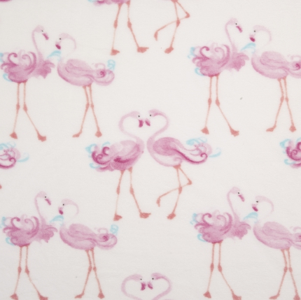Pretty Flamingo Printed Fleece