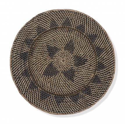 Rattan Woven Basket Wall Art Small