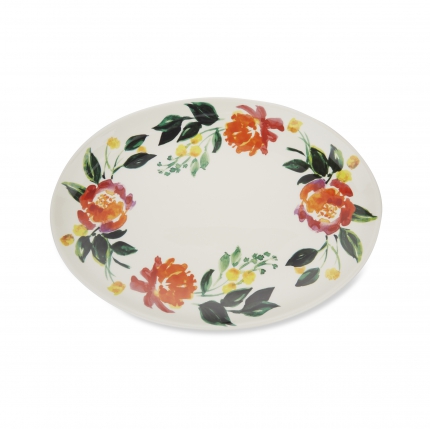 Farnley Painted Floral Platter