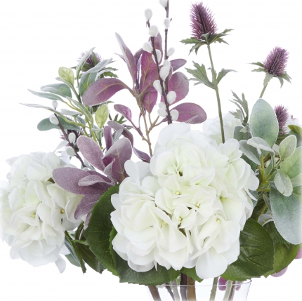 Hydrangea and Thistle Arrangement