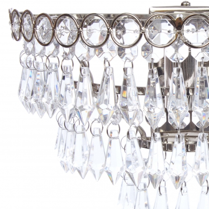 Enid Chrome and Crystal Wall Light