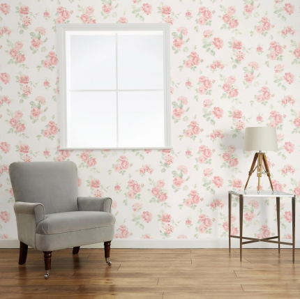 ALBERTINE BLUSH WALLPAPER