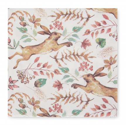 Hare Paper Napkins Pack of 50