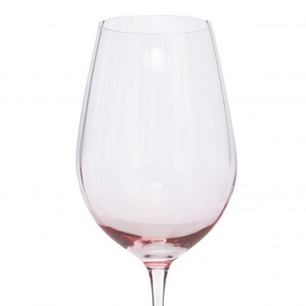 Optic Pink Wine Glass