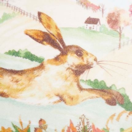 Hare Velvet Cushion