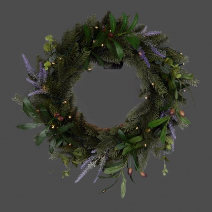 Foliage Lit Wreath