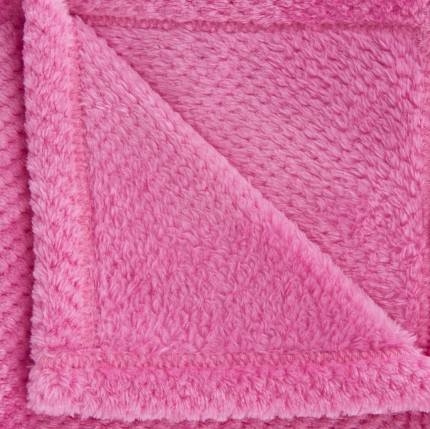 Pink Cooper Jacquard Fleece Blanket