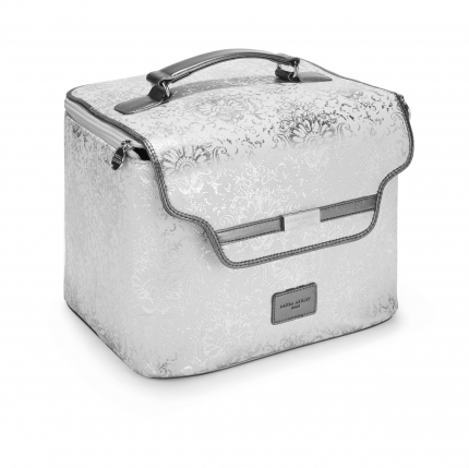 Maddox Silver Floral Vanity Case