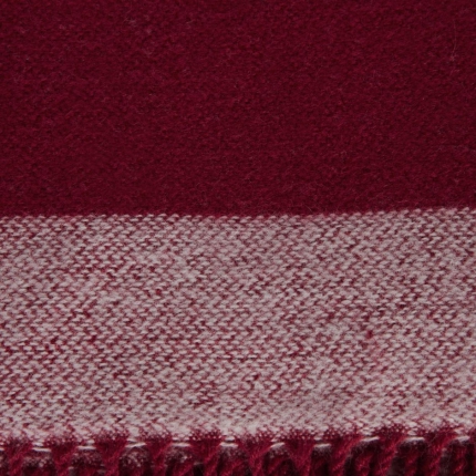 Cranberry Border Throw